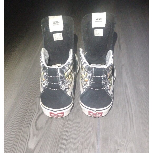 Vans Sk8-Hi Flame Skull Blk Sneakers - Sz Mens 3.5/Womens 5 - Picture 5 of 8